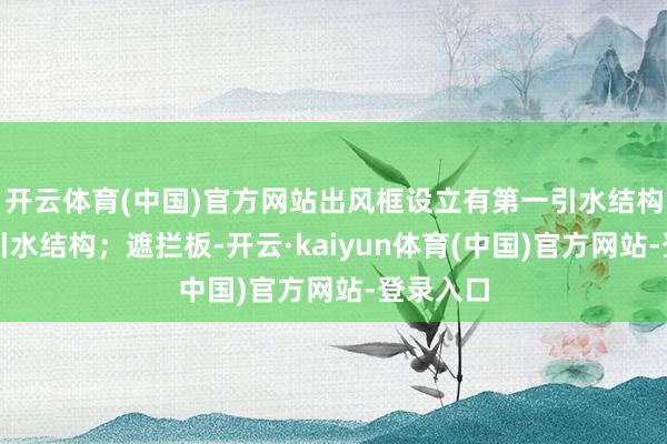 开云体育(中国)官方网站出风框设立有第一引水结构和第二引水结构；遮拦板-开云·kaiyun体育(中国)官方网站-登录入口