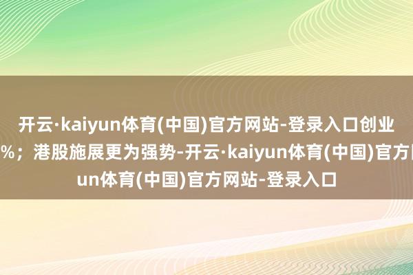 开云·kaiyun体育(中国)官方网站-登录入口创业板指上升7.34%；港股施展更为强势-开云·kaiyun体育(中国)官方网站-登录入口